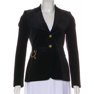 Gucci velvet blazer with notched lapels
